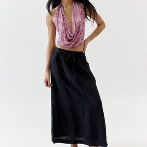 Black Maxi Skirt for Women